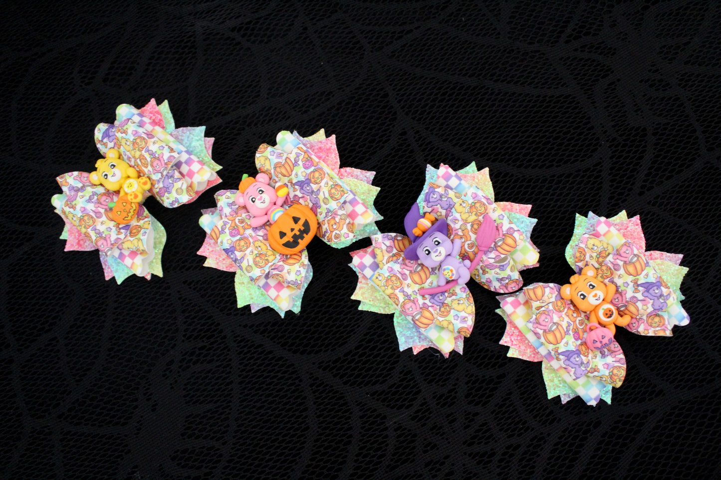 Halloween Bears - Clay Bow
