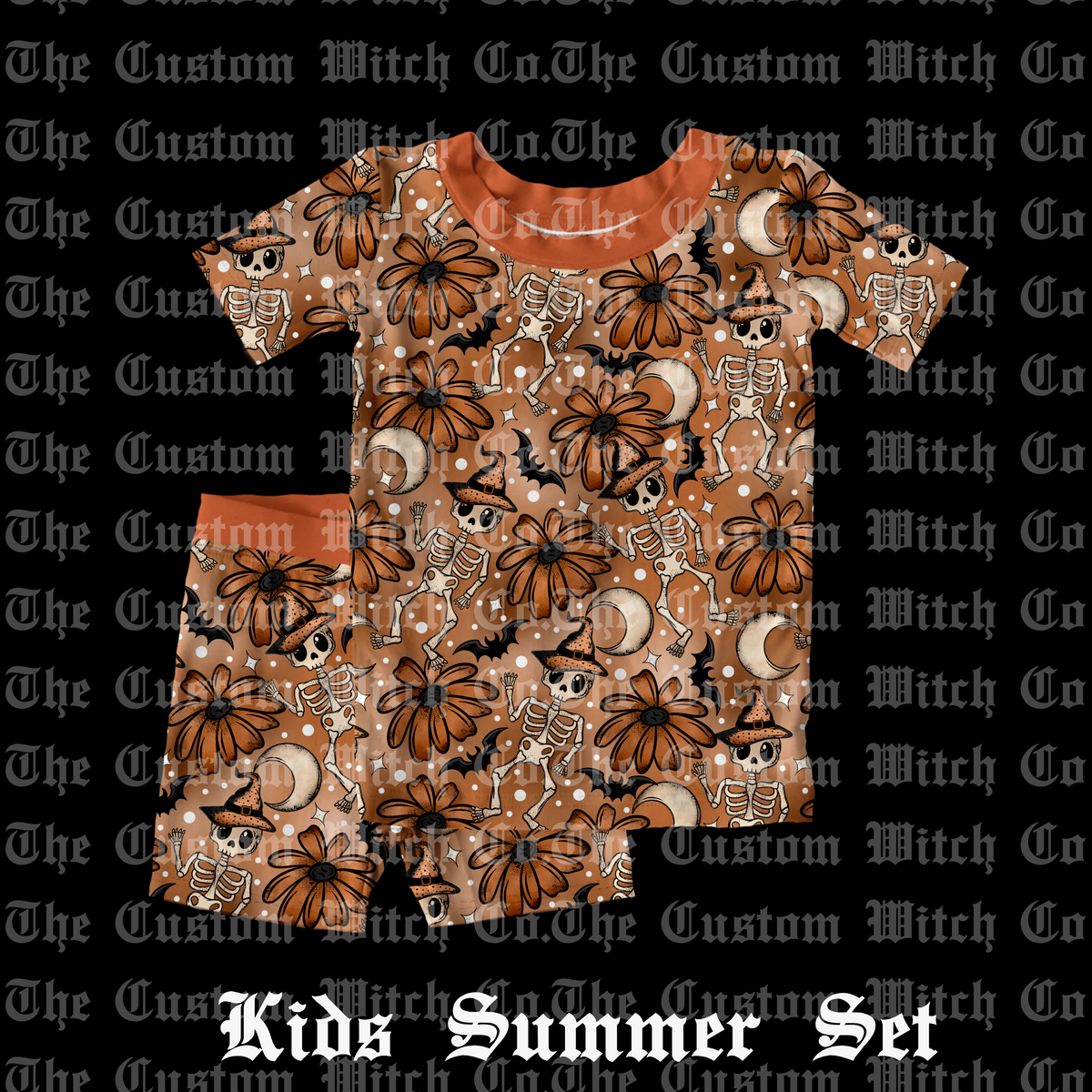 Pre Order Kids Summer Set - Witchy Skellies