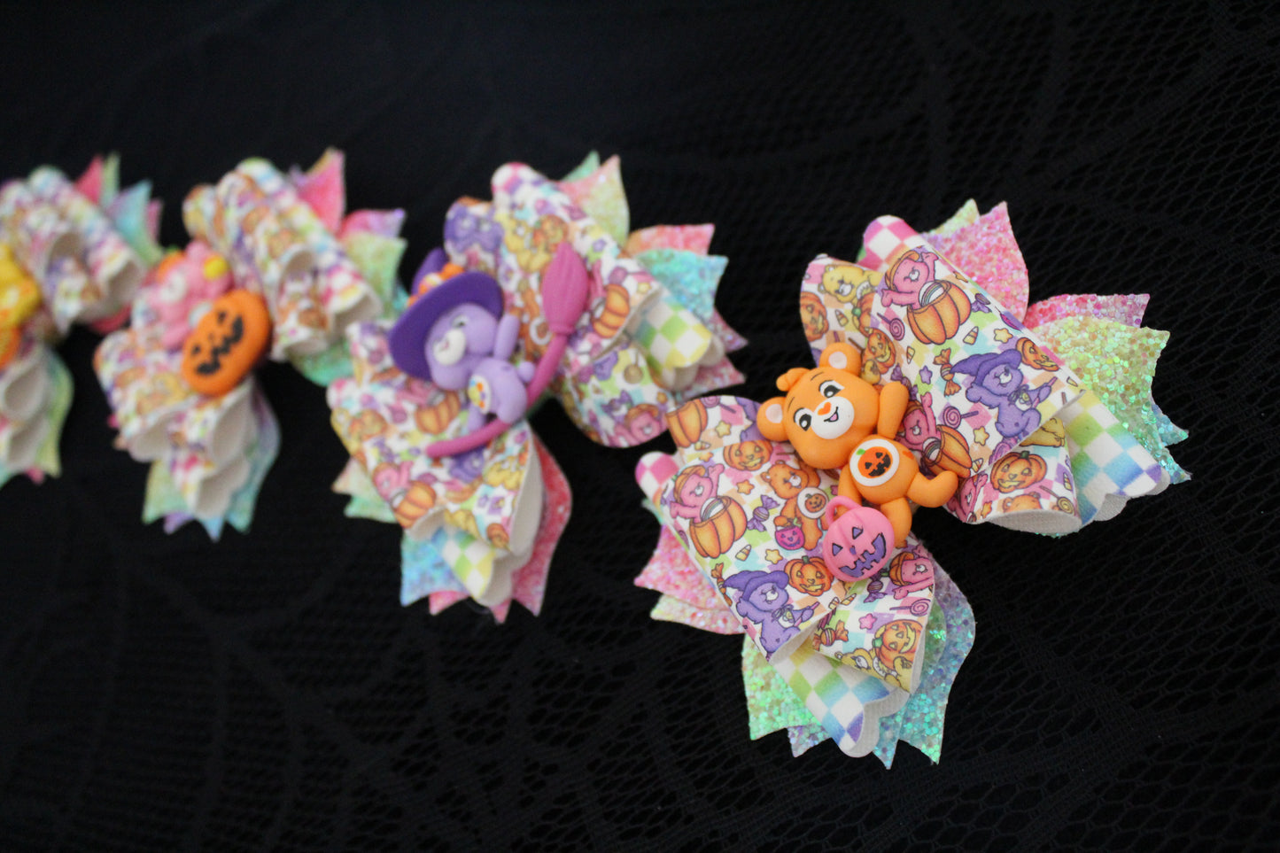 Halloween Bears - Clay Bow