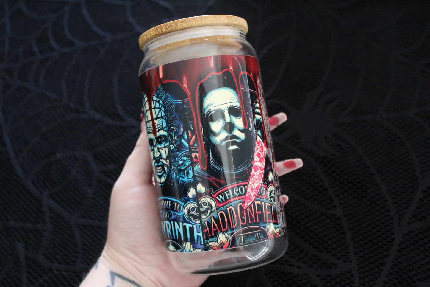 Welcome to Horror - 16oz Glass Can
