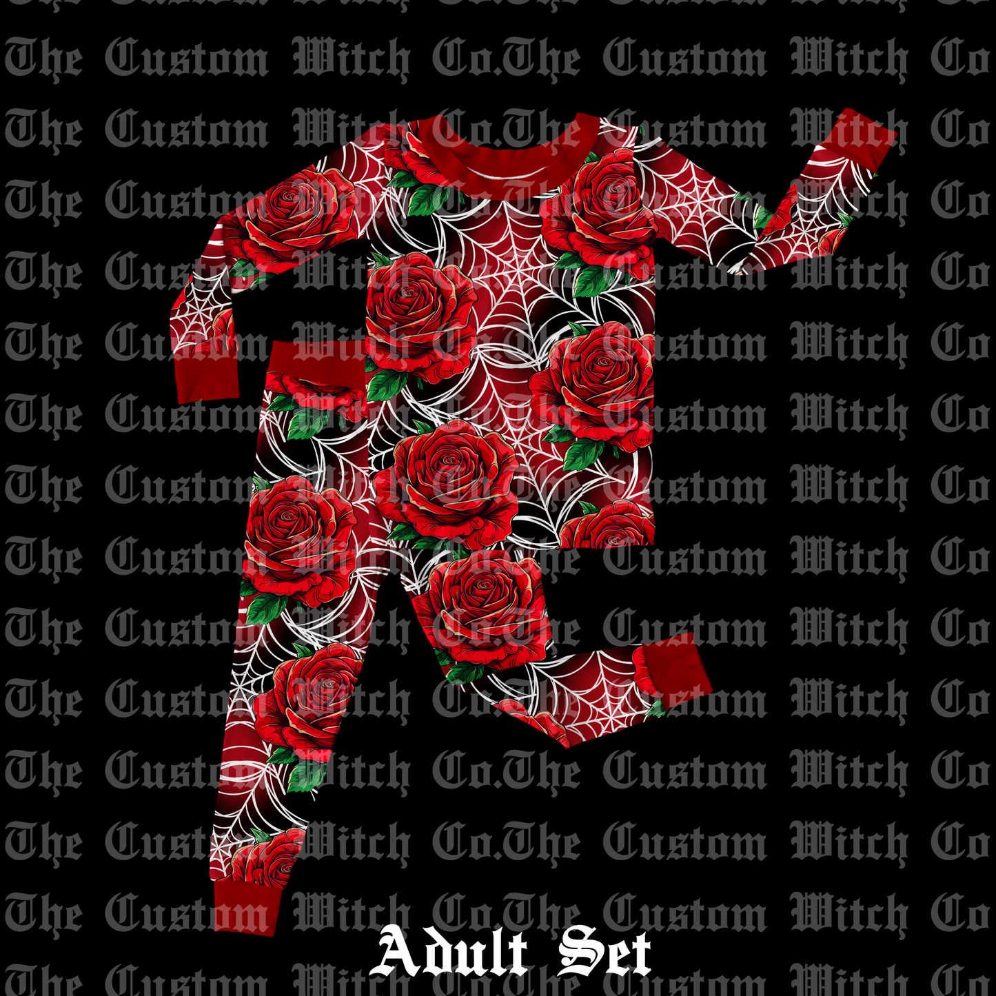 Pre Order Adult PJ’s - Webbed Roses