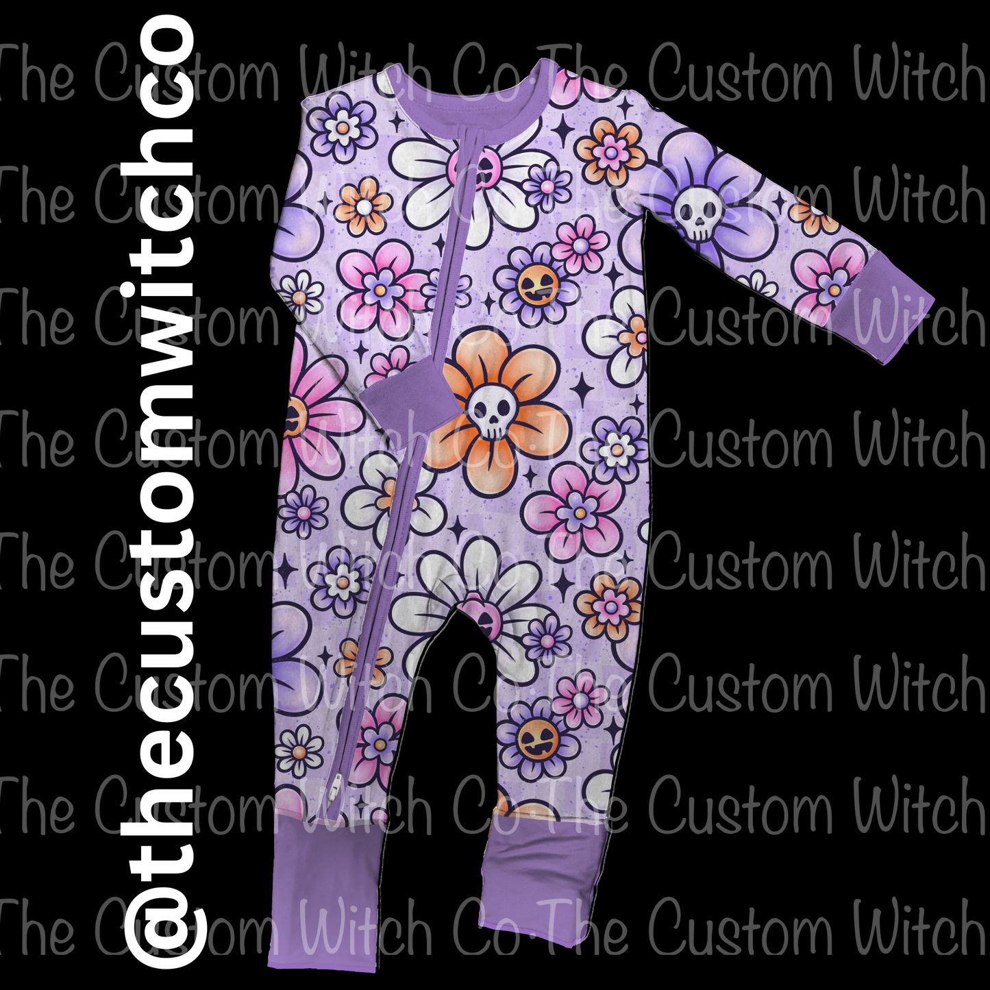 Pre Order - Spooky Florals Onesie