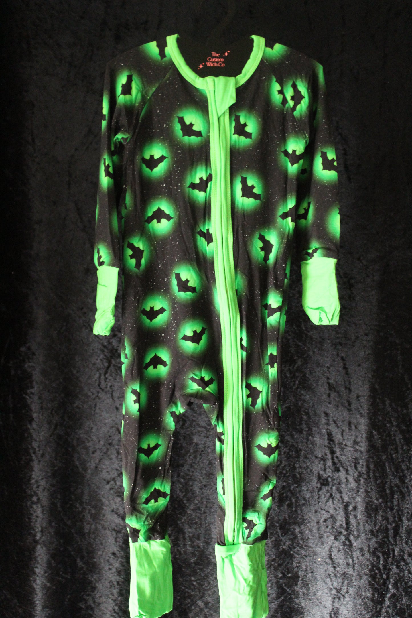 Green Glowing Bats Onesie