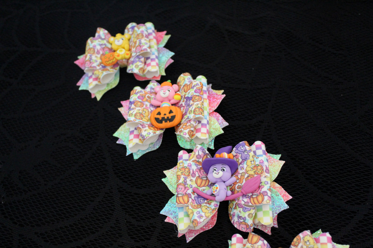 Halloween Bears - Clay Bow