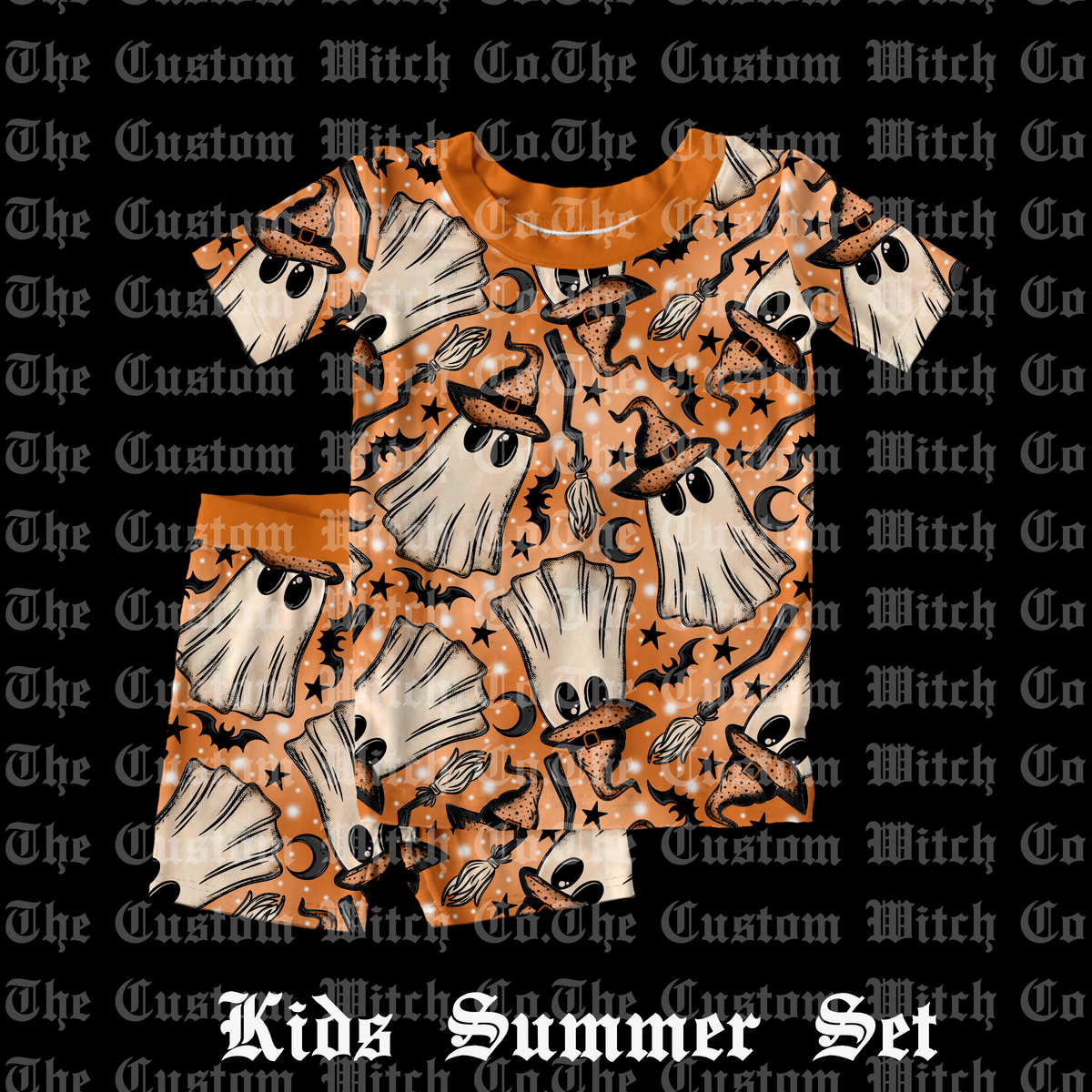Pre Order Kids Summer Set - Witchy Ghosts