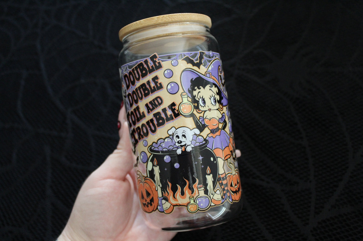 Toil & Trouble - 16oz Glass Can