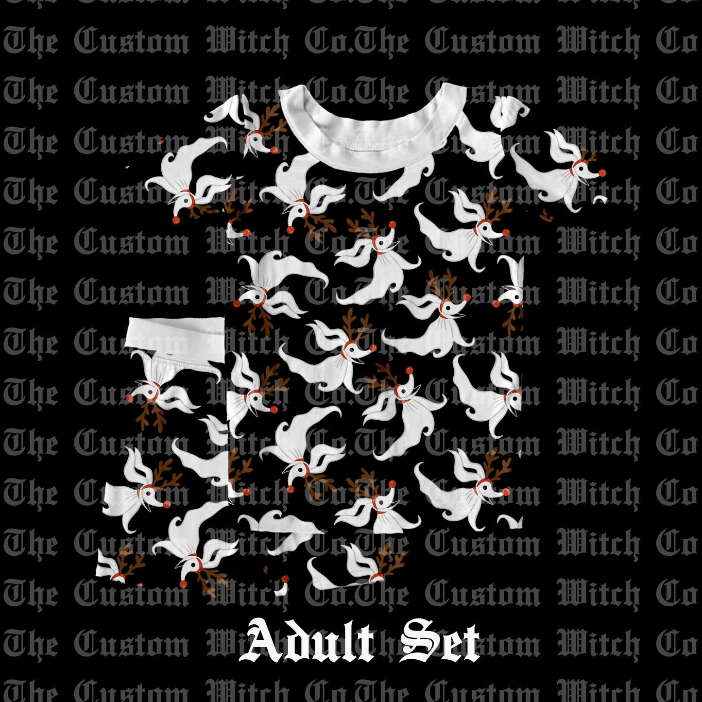 Pre Order Adult PJ’s - Reindeer Ghost