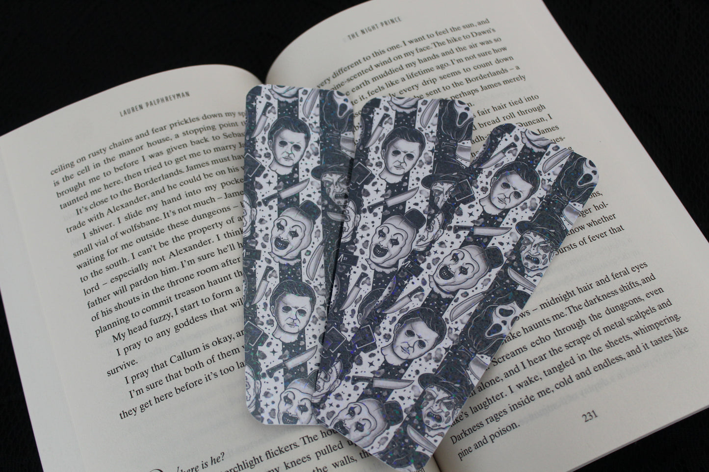 Striped Horror Mash - Holographic Bookmark