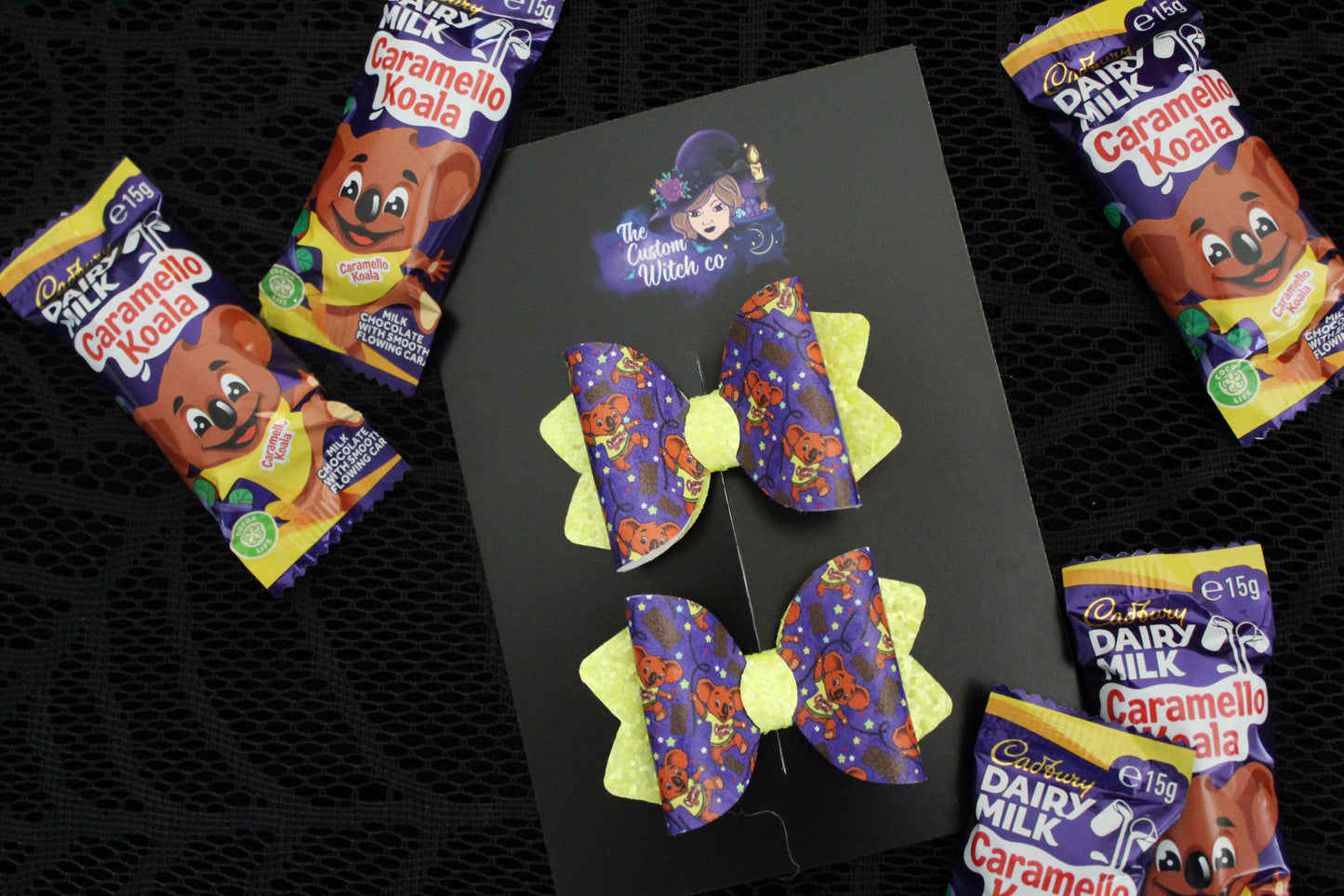Chocolate Koala Bow Set