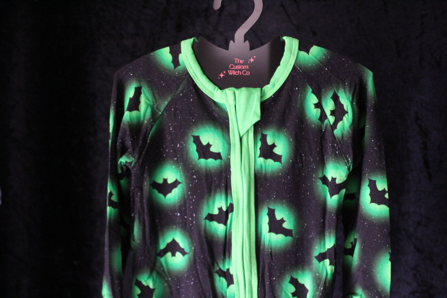 Green Glowing Bats Onesie