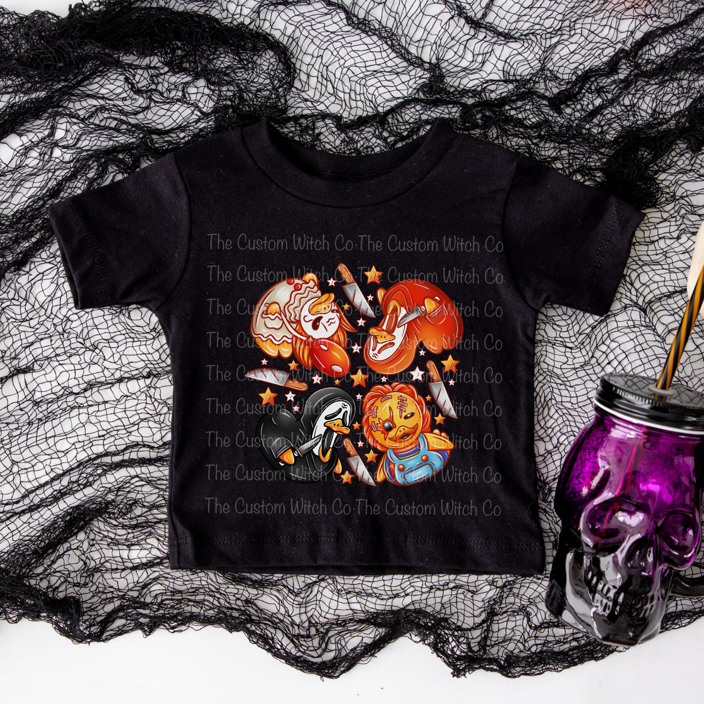Pre Order - Horror Ducks Kids Tee