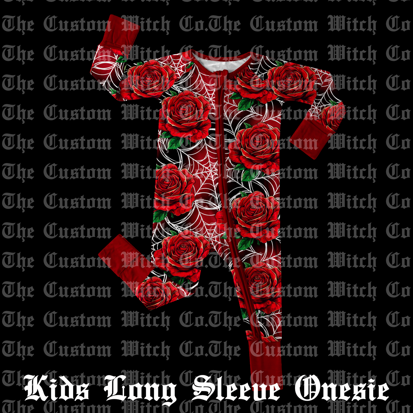 Pre Order Kids Onesie - Webbed Roses