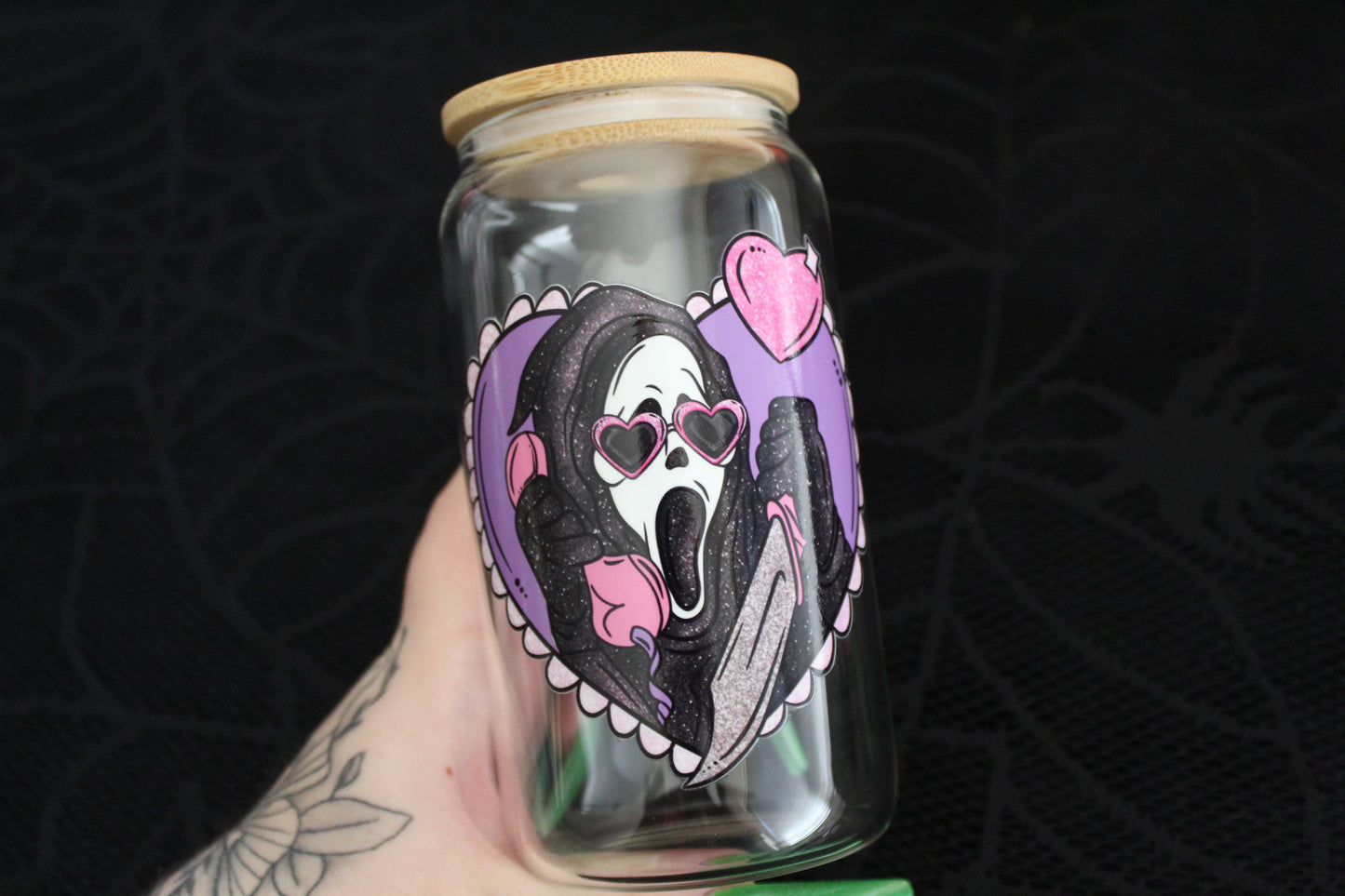 Scream Heart - 16oz Glass Can