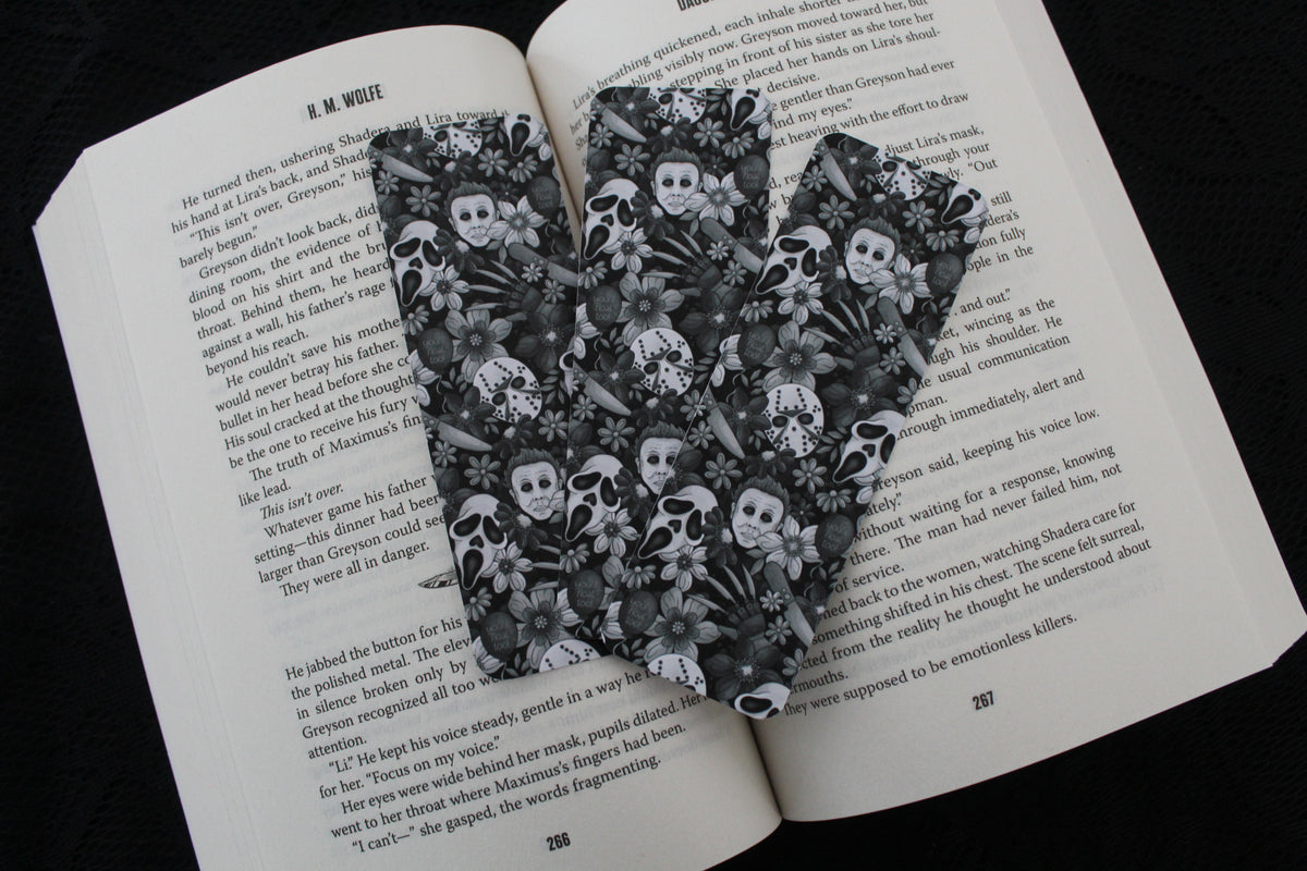 Black & White Horror - Matte Bookmark