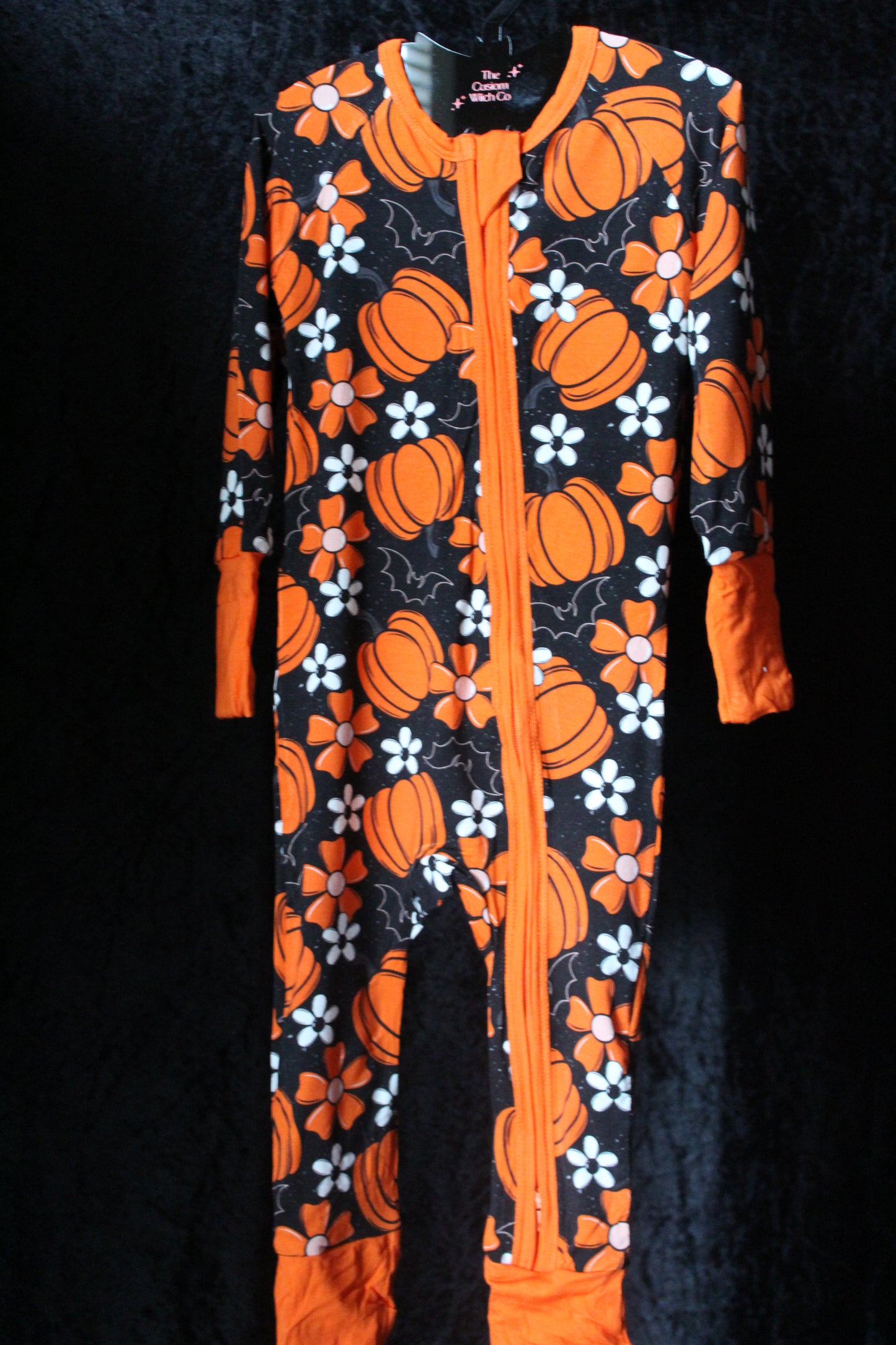 Pumpkin Bats Onesie