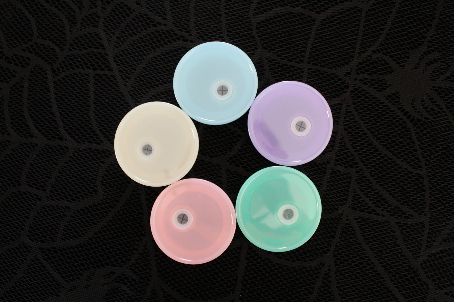 16oz Glass Can Coloured Lid Replacements