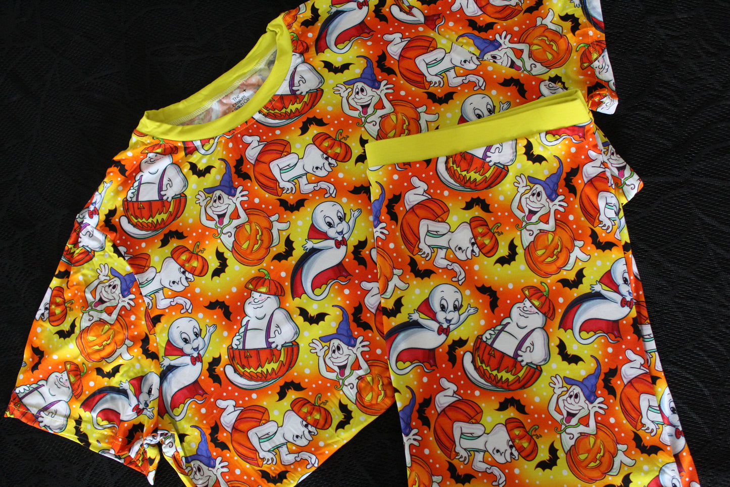 Friendly Pumpkin Ghosts - Adult Summer PJ’s