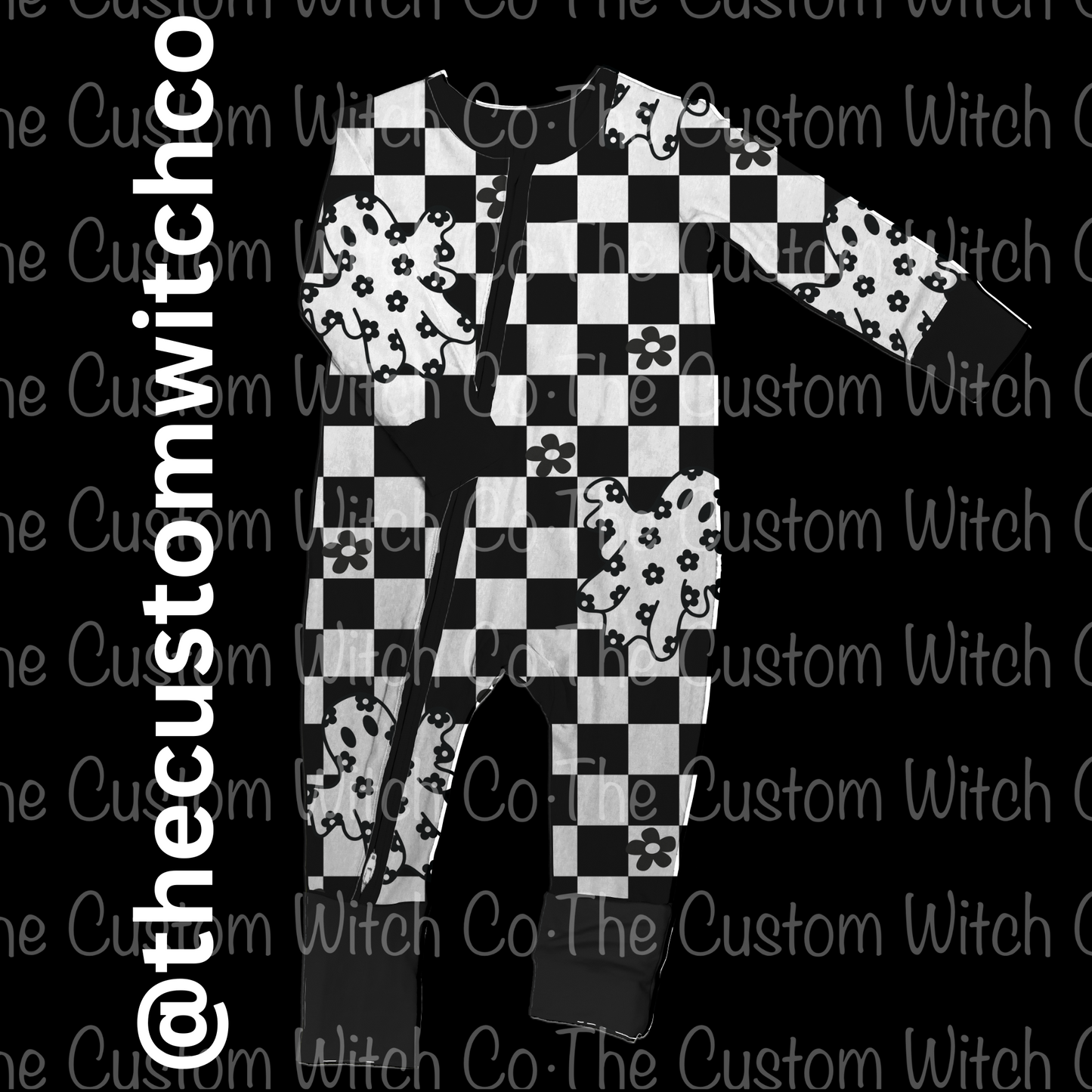 Pre Order - Checkered Floral Ghosts