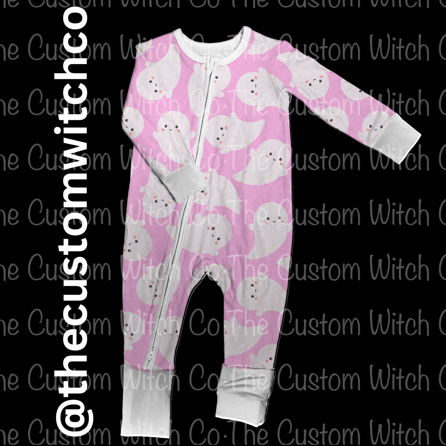 Pre Order - Pink Ghosties Onesie