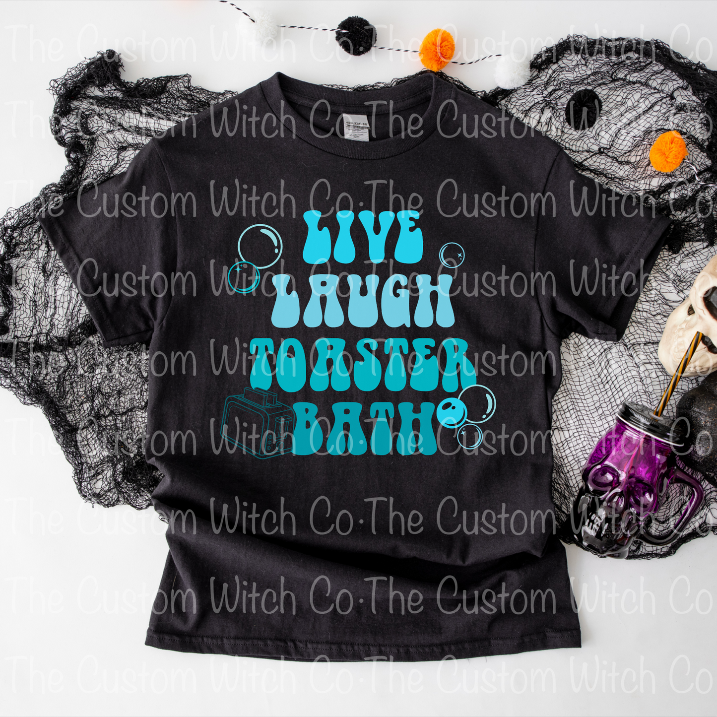Pre Order Adult Tee - Live, Laugh, Toaster Bath