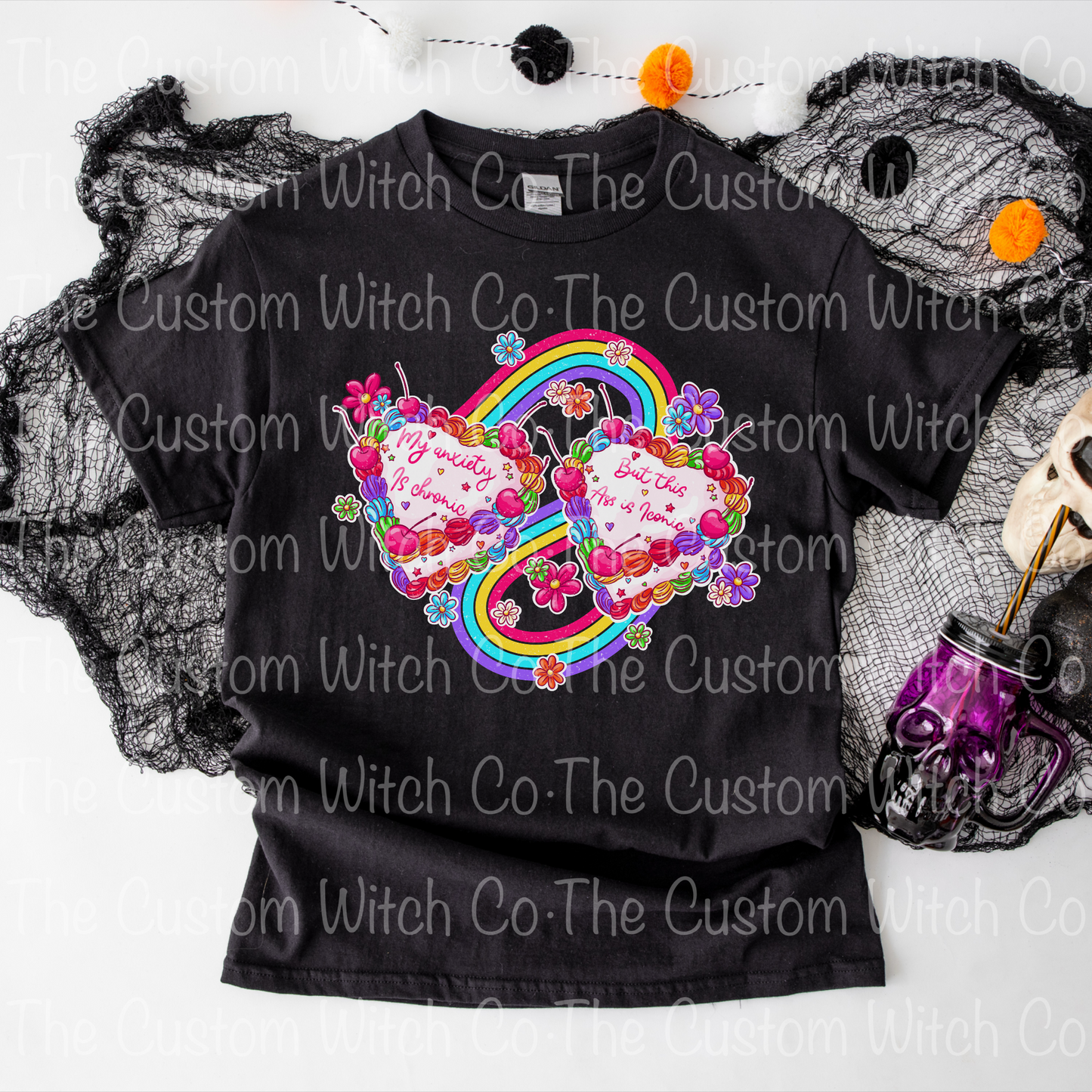 Pre Order Adult Tee - Anxiety Chronic, Ass Iconic