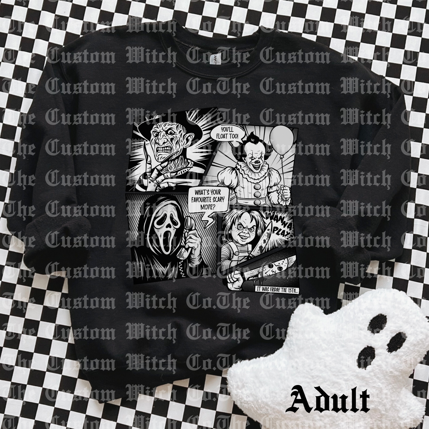 Pre Order Adult Sweatshirt - Horror Comic