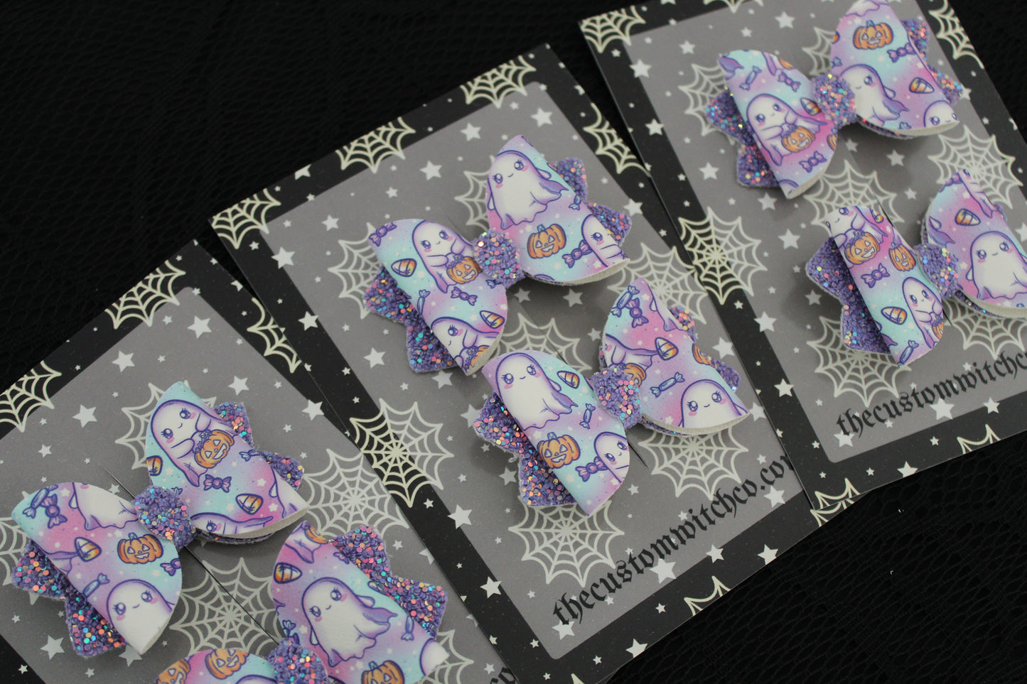 Trick or Treating Ghosties - Bow Set