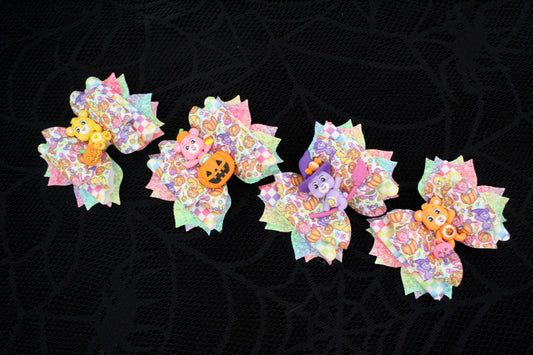 Halloween Bears - Clay Bow