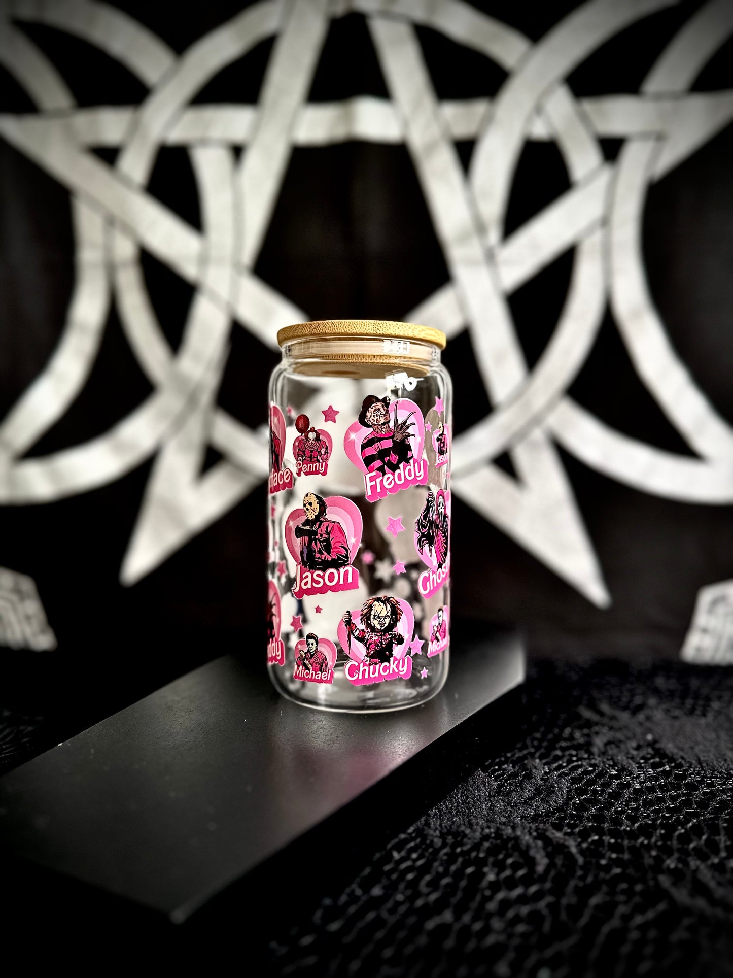 Horror Hearts - 16oz Glass Can