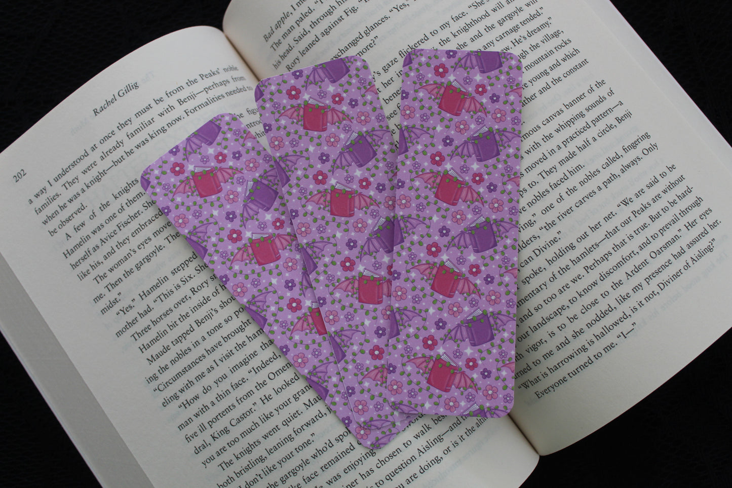 Batty Books - Matte Bookmark