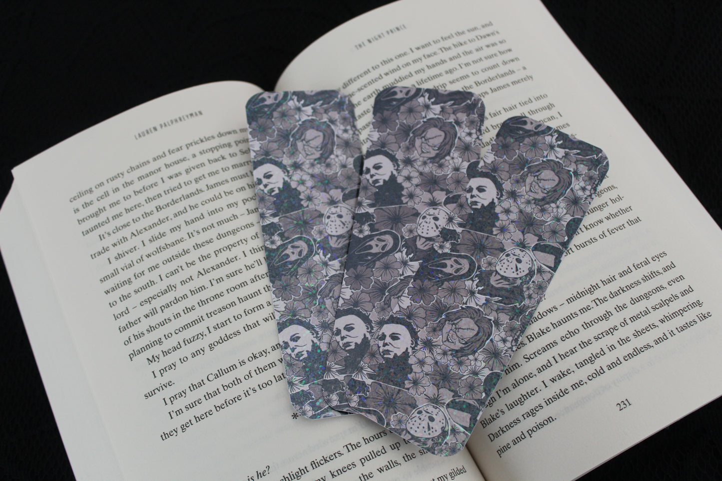 Floral Horror - Holographic Bookmark