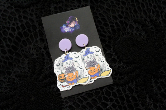 Stacked Halloween Cats