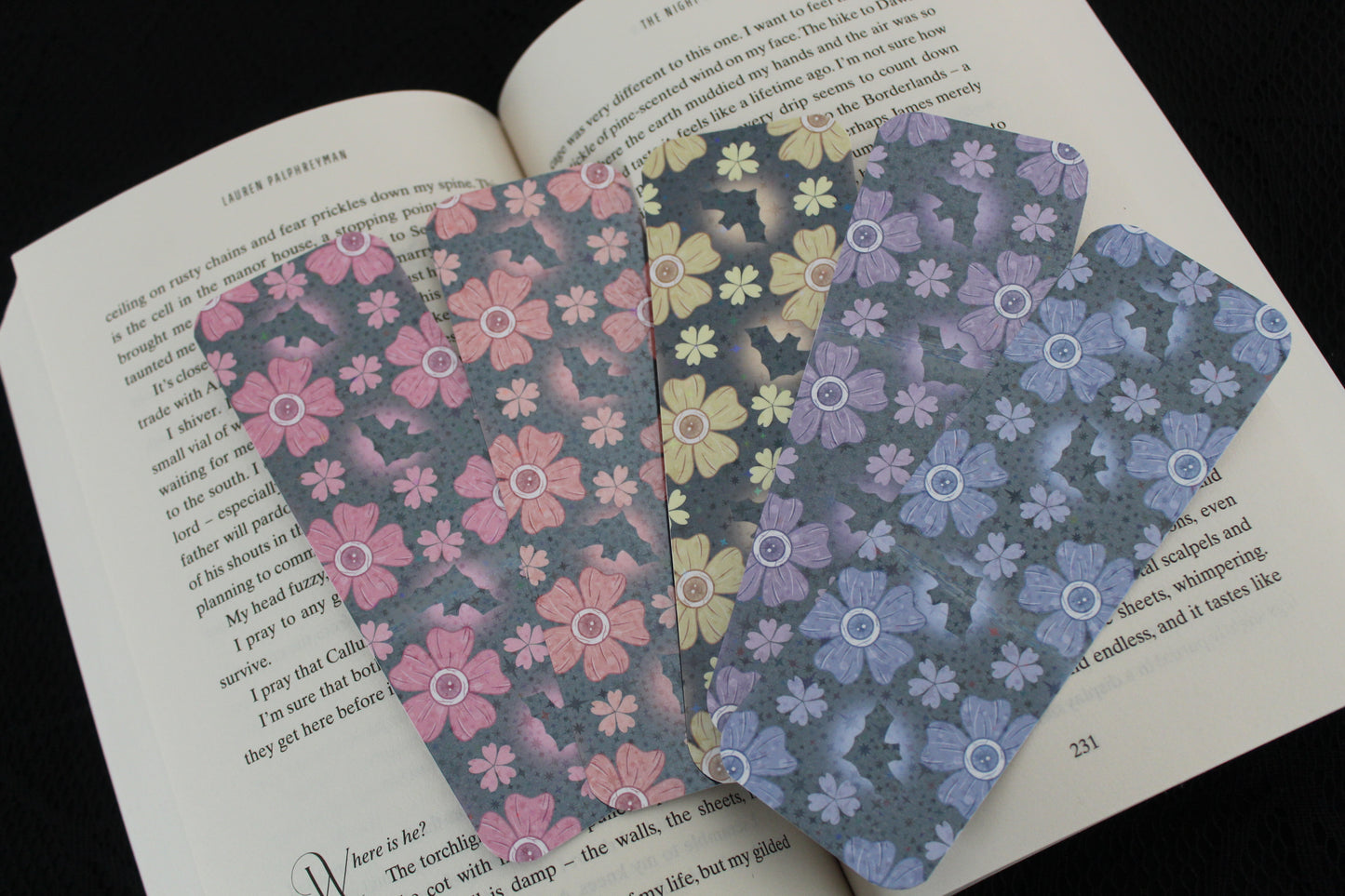 Seeing Florals - Holographic Bookmark