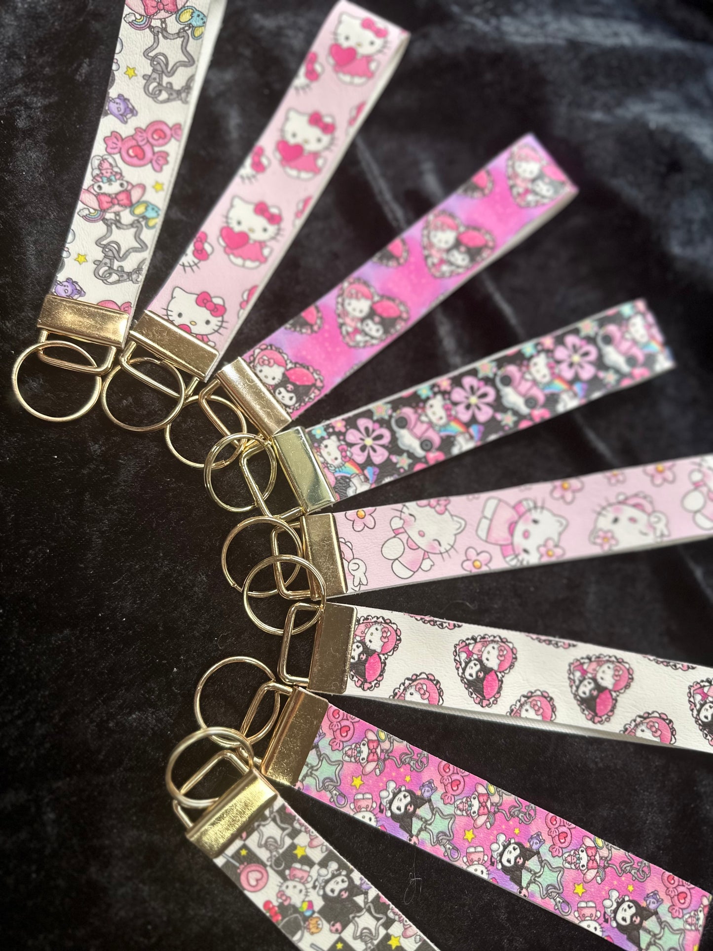 Kawaii Kitty Keychain Wristlets