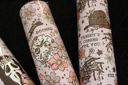 Floral Horror - 20oz Steel Tumbler