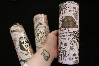 Floral Horror - 20oz Steel Tumbler