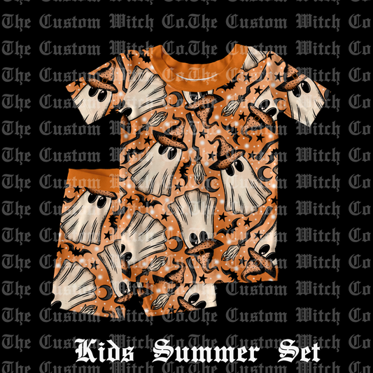 Pre Order Kids Summer Set - Witchy Ghosts