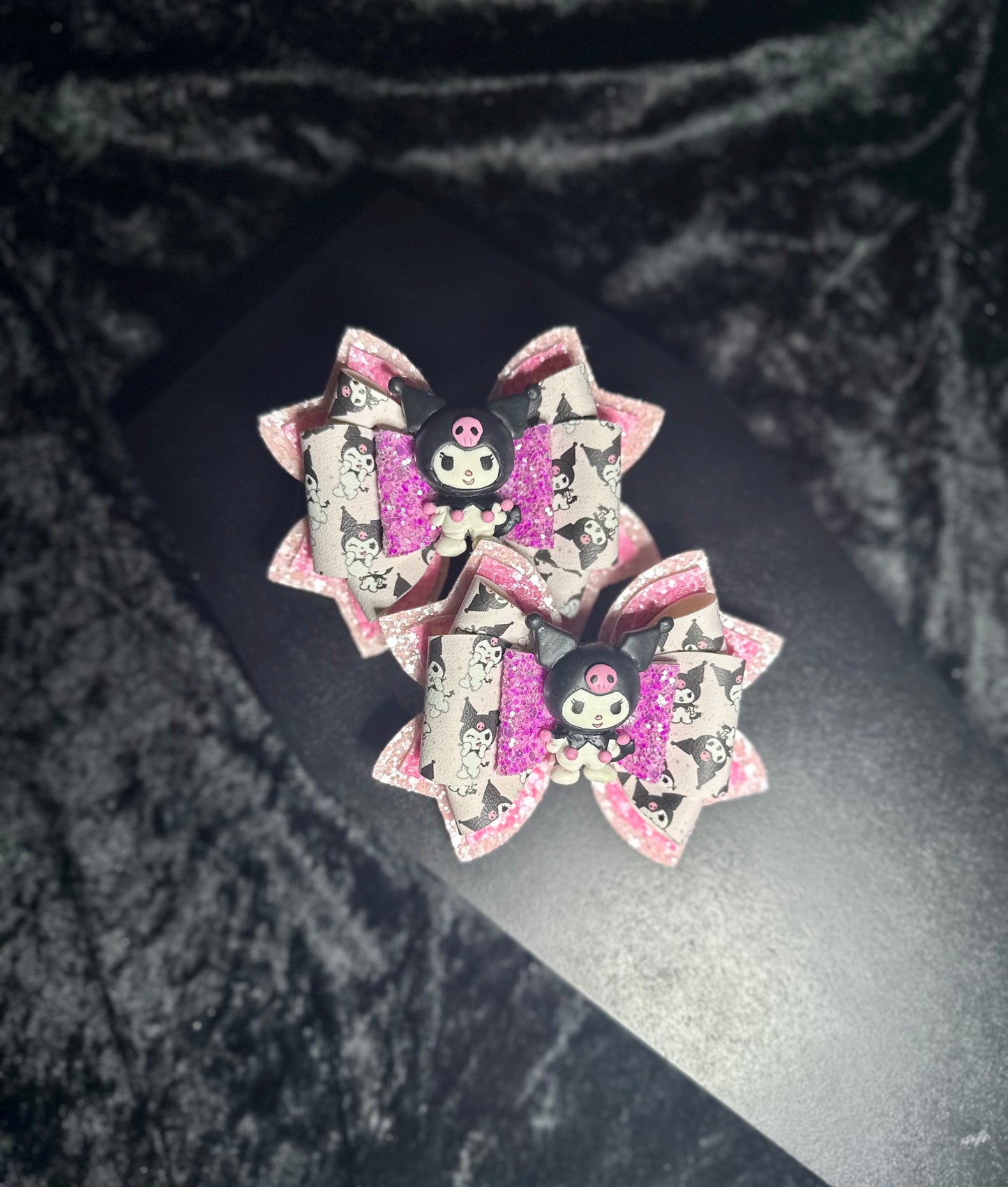 Kawaii Punk Kitty Clay Bow