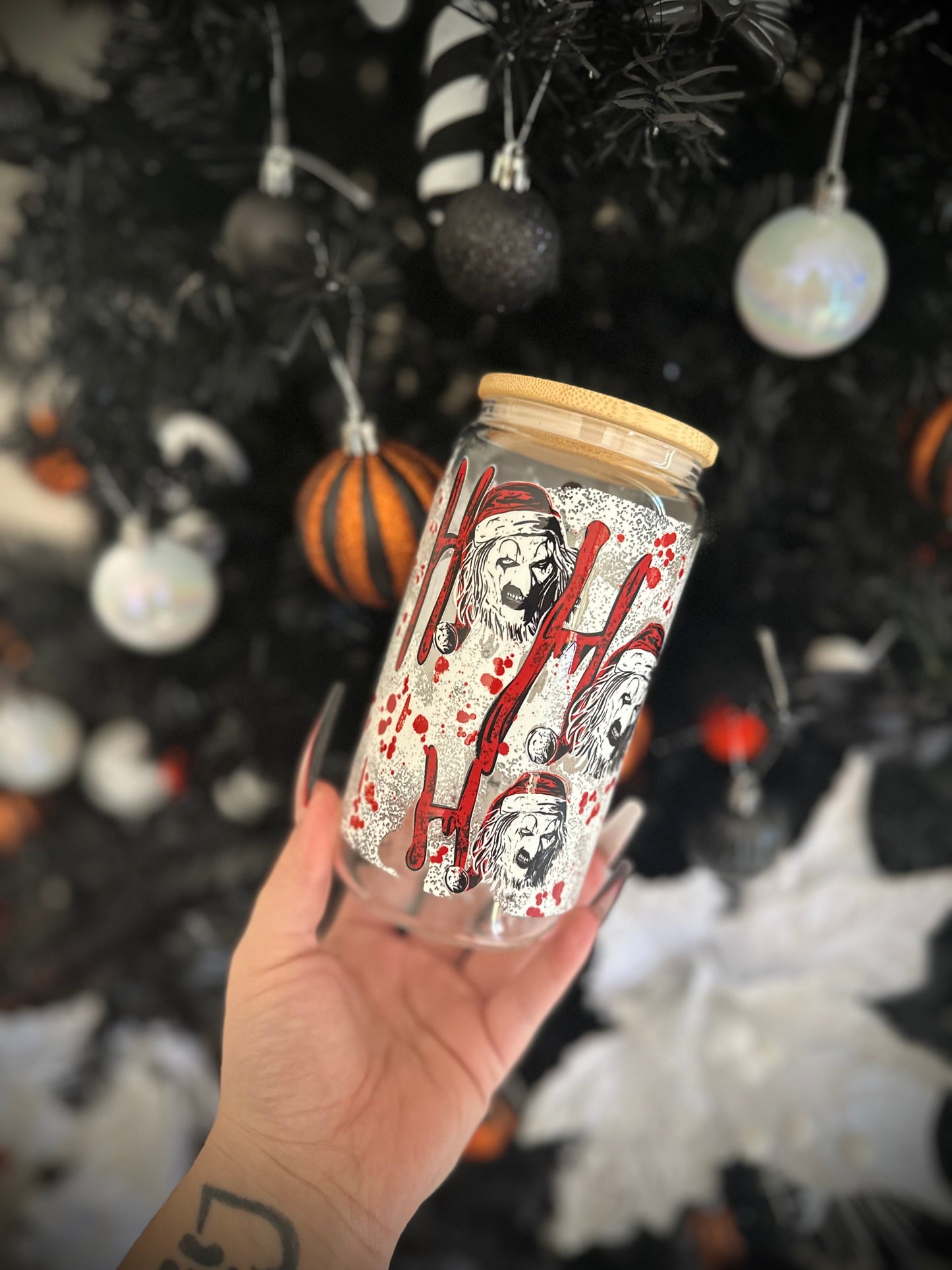 Ho Ho Ho - 16oz Glass Can