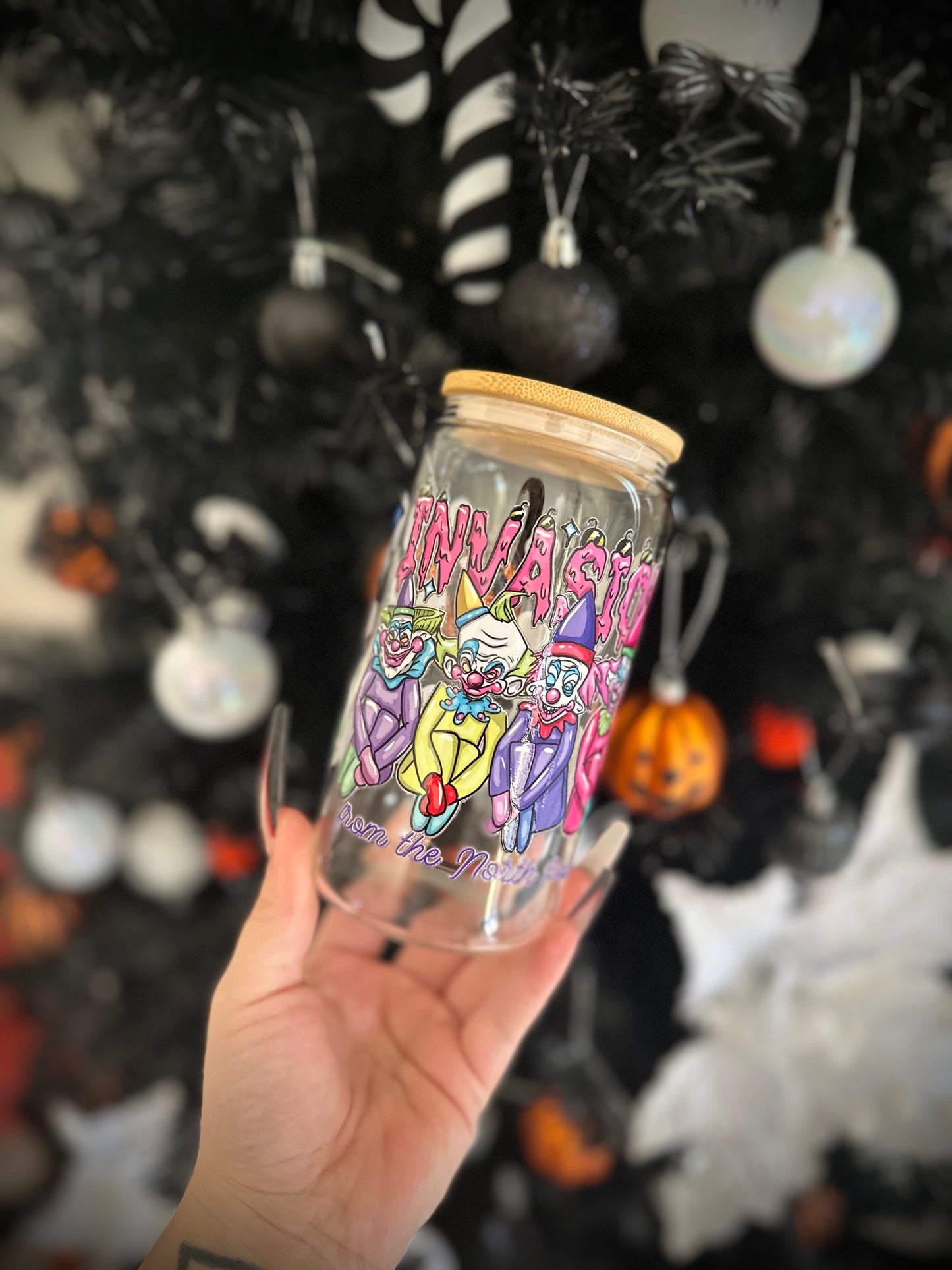 North Pole Invasion - 16oz Glass Can