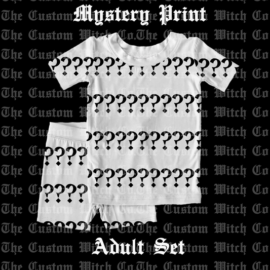 Pre Order Adult PJ’s - MYSTERY NON SPOOKY PRINT