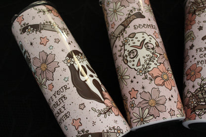 Floral Horror - 20oz Steel Tumbler
