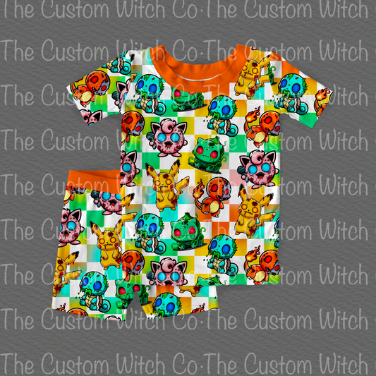 Pre Order Kids 2 Piece Set - Zombie Poke