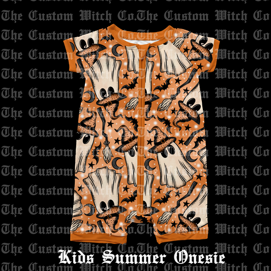 Pre Order Summer Onesie - Witchy Ghosts