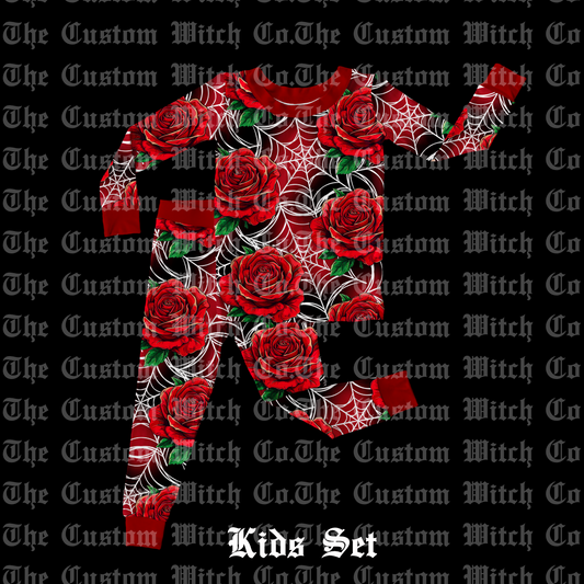Pre Order Kids Winter Set - Webbed Roses