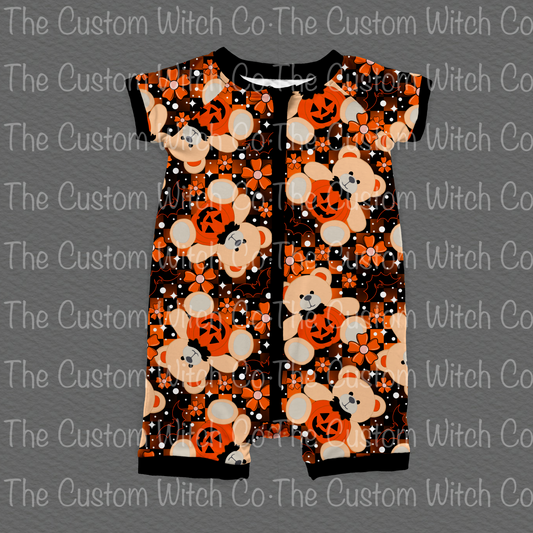 Pre Order Summer Onesie - Pumpkin Teddy