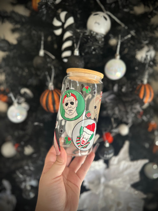 Horror Baubles - 16oz Glass Can