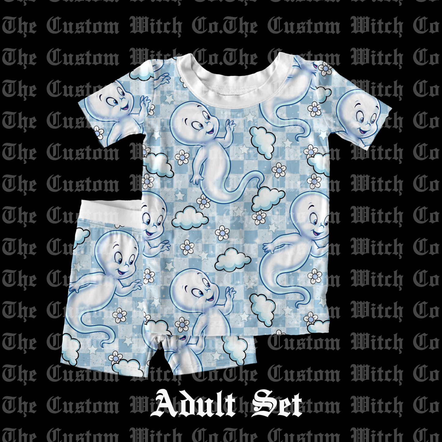 Pre Order Adult PJ’s - Ghostly Clouds