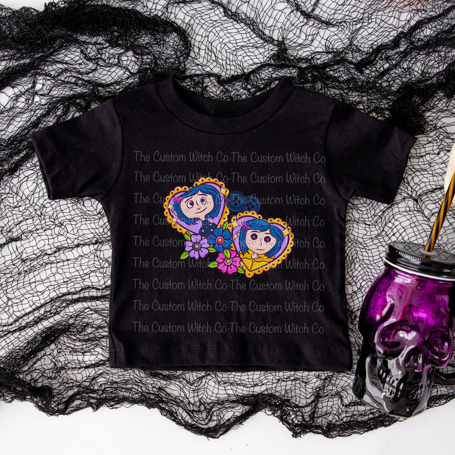 Pre Order - Button Hearts Kids Tee