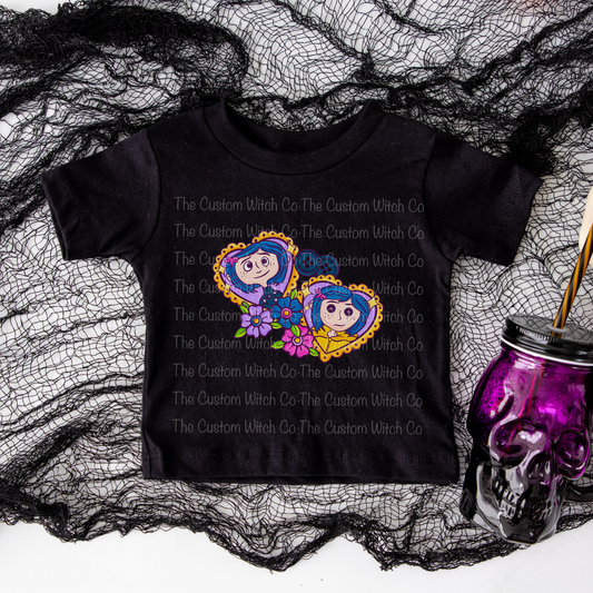 Pre Order - Button Hearts Kids Tee